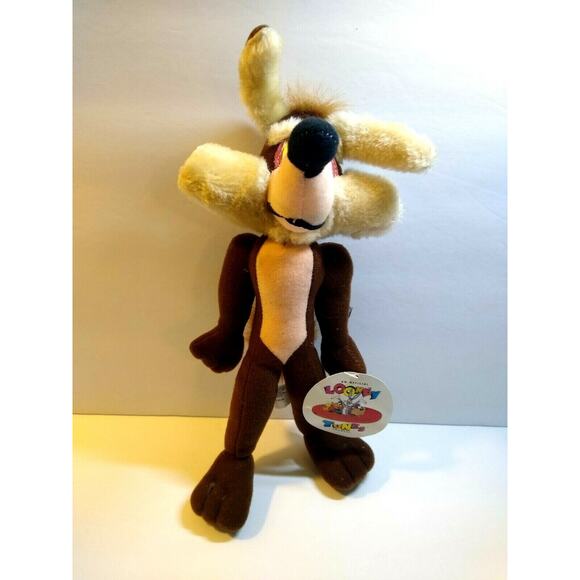 Wile E Coyote Looney Tunes Plush 12" Stuffed Toy Figure With Tags Ace 1996 - Picture 2 of 9